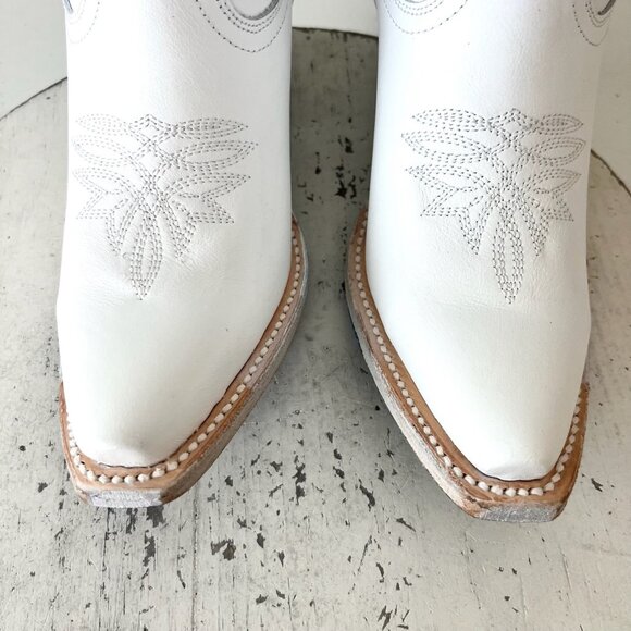 Lane MEGAN MORONEY Smokeshow Womens Cowboy Boots 5 White Western Cowgirl Tall - Picture 6 of 12